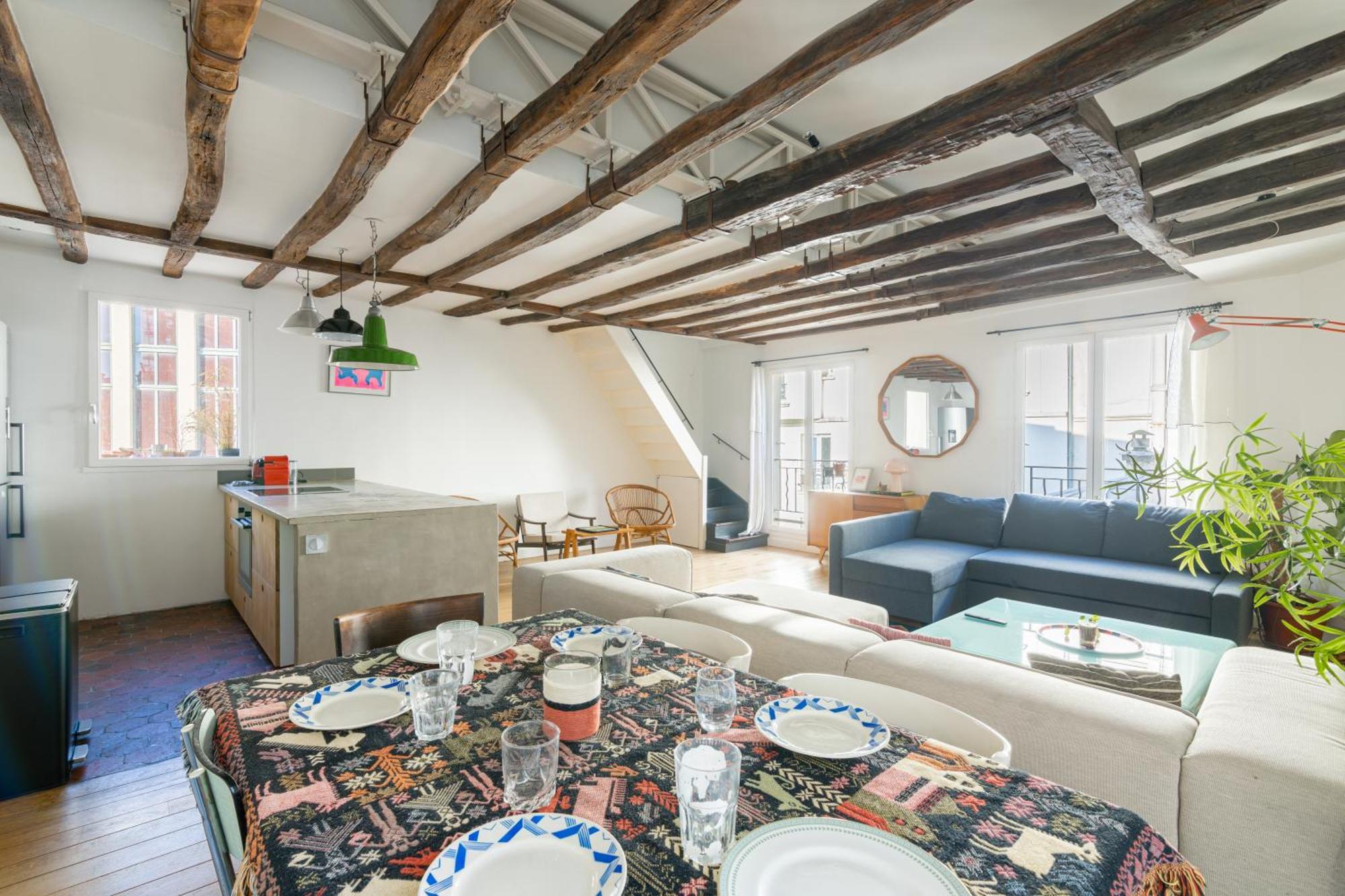 פריז Luxurious 2 Bedroom Canal Saint Martin Saint Lazare מראה חיצוני תמונה